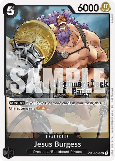 Jesus Burgess (ST-23 - ST-28 Beginners Deck Party) [Participation] [One Piece Promotion Cards] (ONLINE ORDER ONLY)