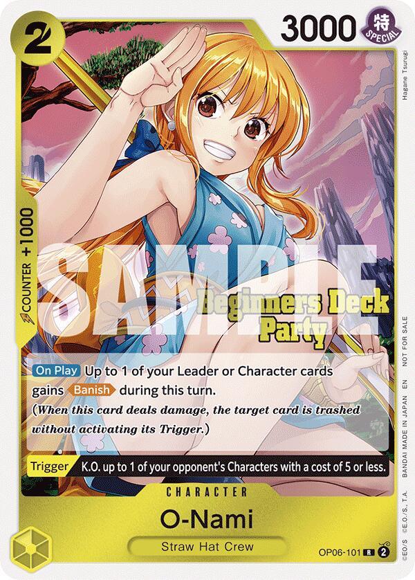 O-Nami (ST-23 - ST-28 Beginners Deck Party) [Participation] [One Piece Promotion Cards] (ONLINE ORDER ONLY)