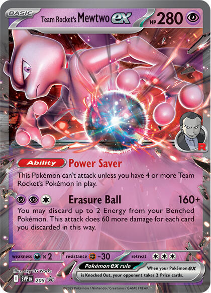 Team Rocket's Mewtwo ex (205) [Scarlet & Violet: Black Star Promos] (ONLINE ORDER ONLY)