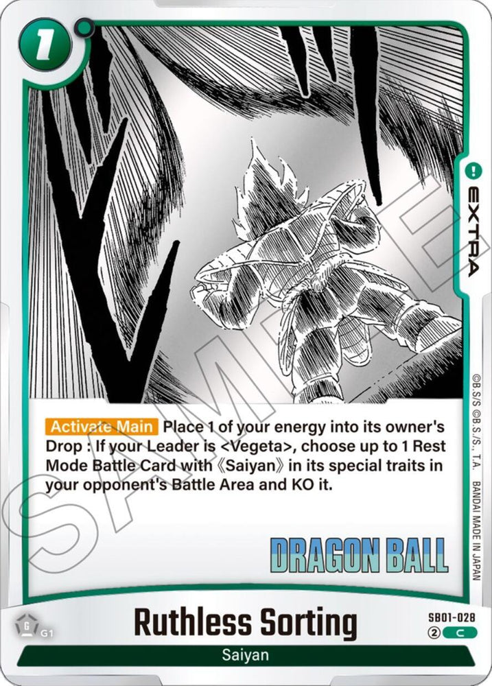 Ruthless Sorting [Manga Booster 01] (ONLINE ORDER ONLY)