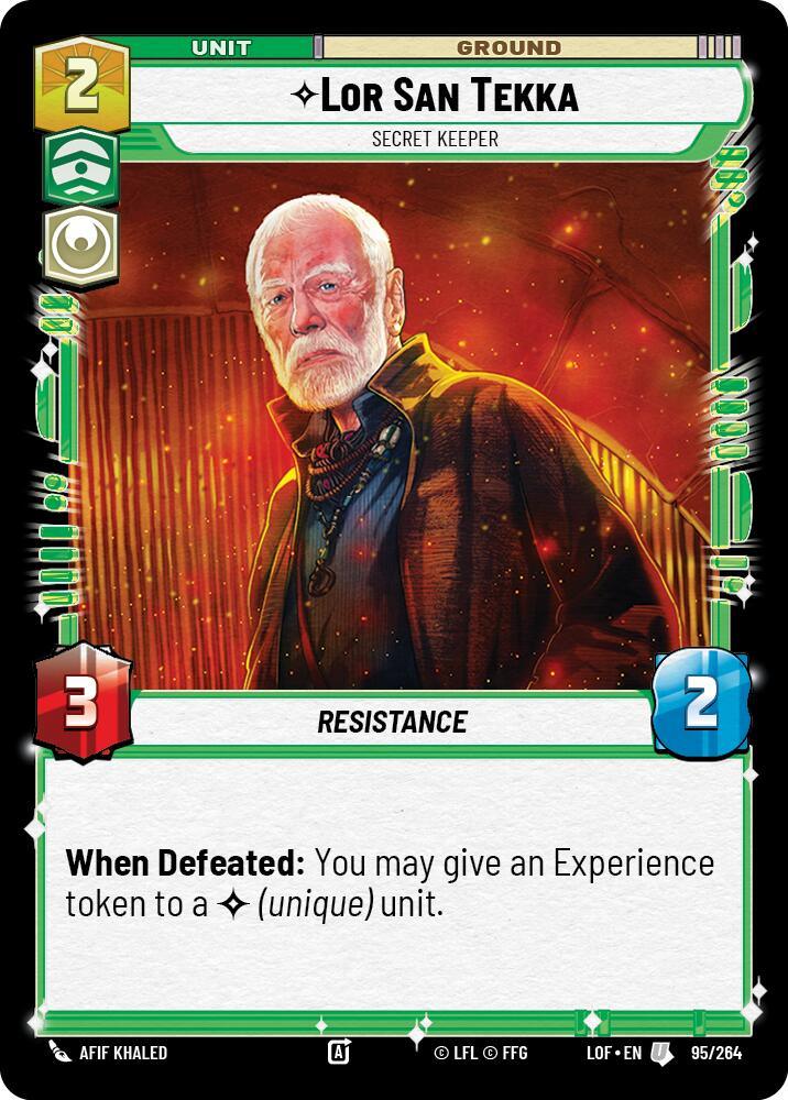Lor San Tekka - Secret Keeper (95/264) (95/264) [Legends of the Force] (ONLINE ORDER ONLY)