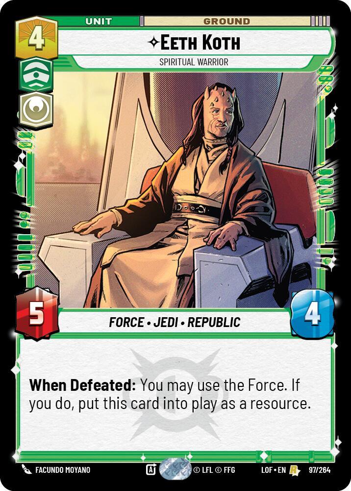 Eeth Koth - Spiritual Warrior (97/264) (97/264) [Legends of the Force] (ONLINE ORDER ONLY)