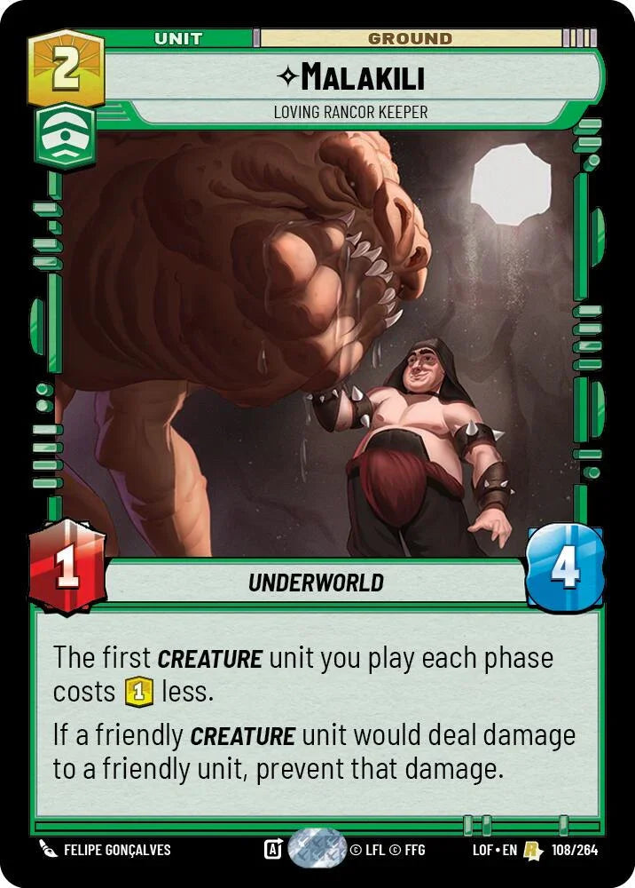 Malakili - Loving Rancor Keeper (108/264) (108/264) [Legends of the Force] (ONLINE ORDER ONLY)