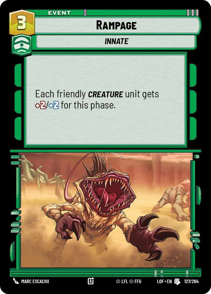 Rampage (127/264) (127/264) [Legends of the Force] (ONLINE ORDER ONLY)
