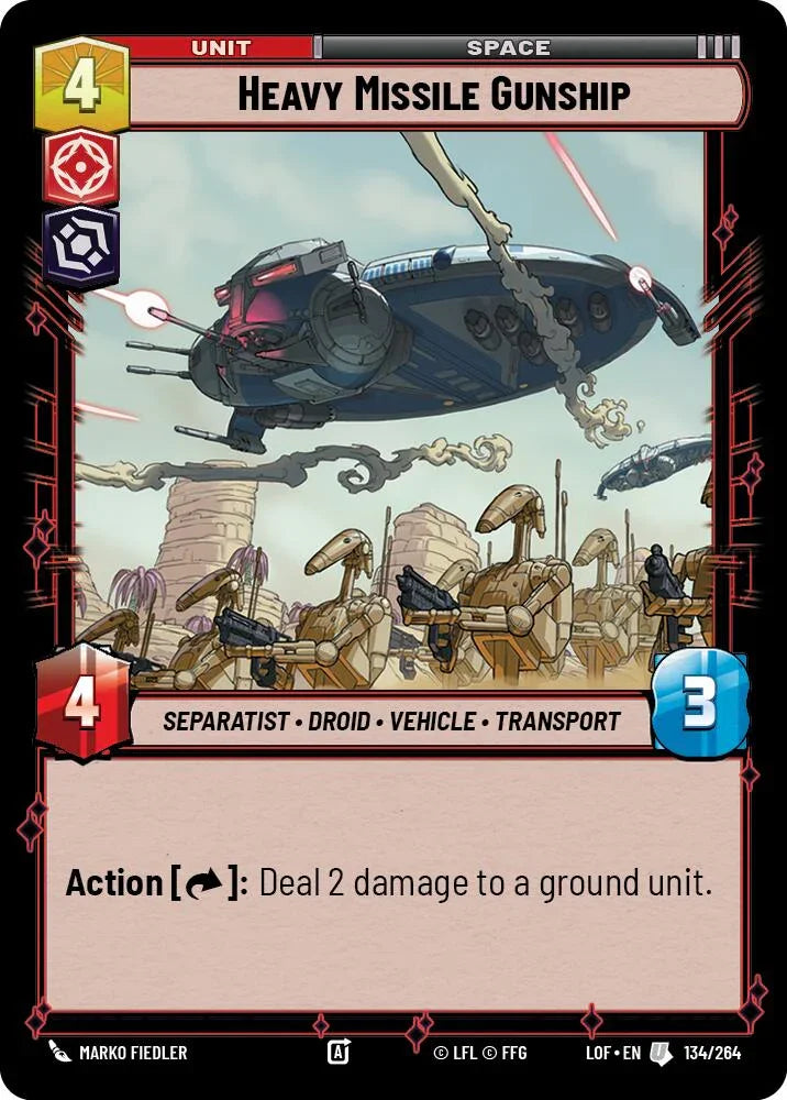 Heavy Missile Gunship (134/264) (134/264) [Legends of the Force] (ONLINE ORDER ONLY)