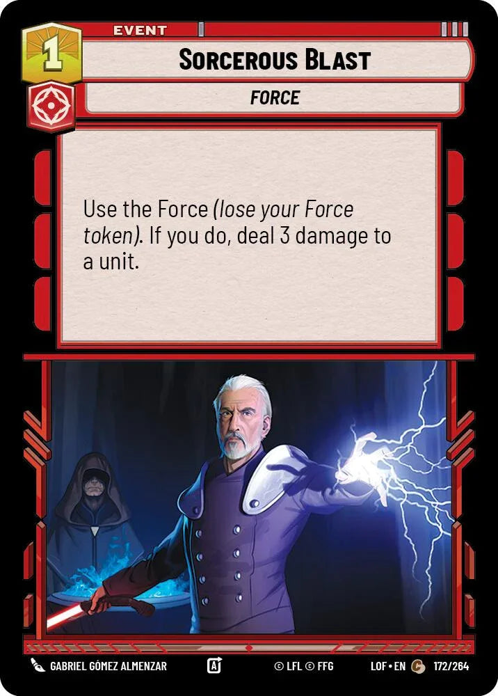 Sorcerous Blast (172/264) (172/264) [Legends of the Force] (ONLINE ORDER ONLY)