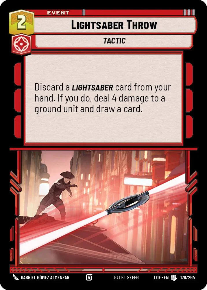 Lightsaber Throw (176/264) (176/264) [Legends of the Force] (ONLINE ORDER ONLY)