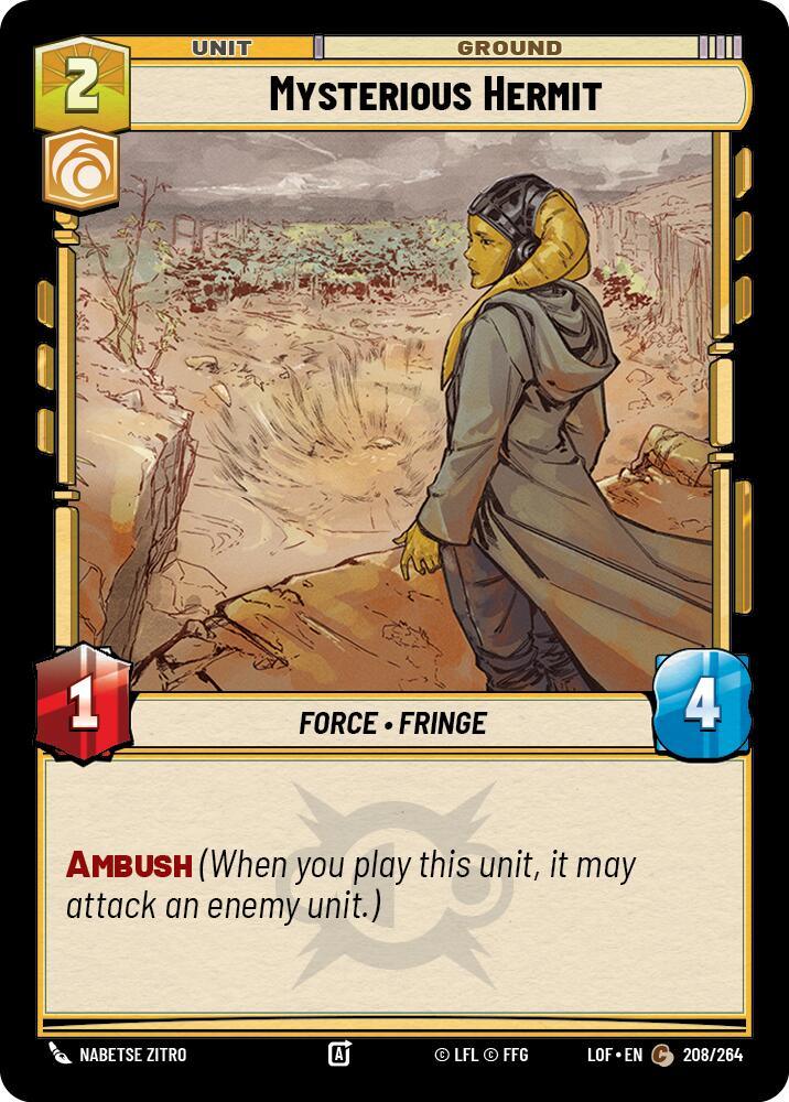 Mysterious Hermit (208/264) (208/264) [Legends of the Force] (ONLINE ORDER ONLY)