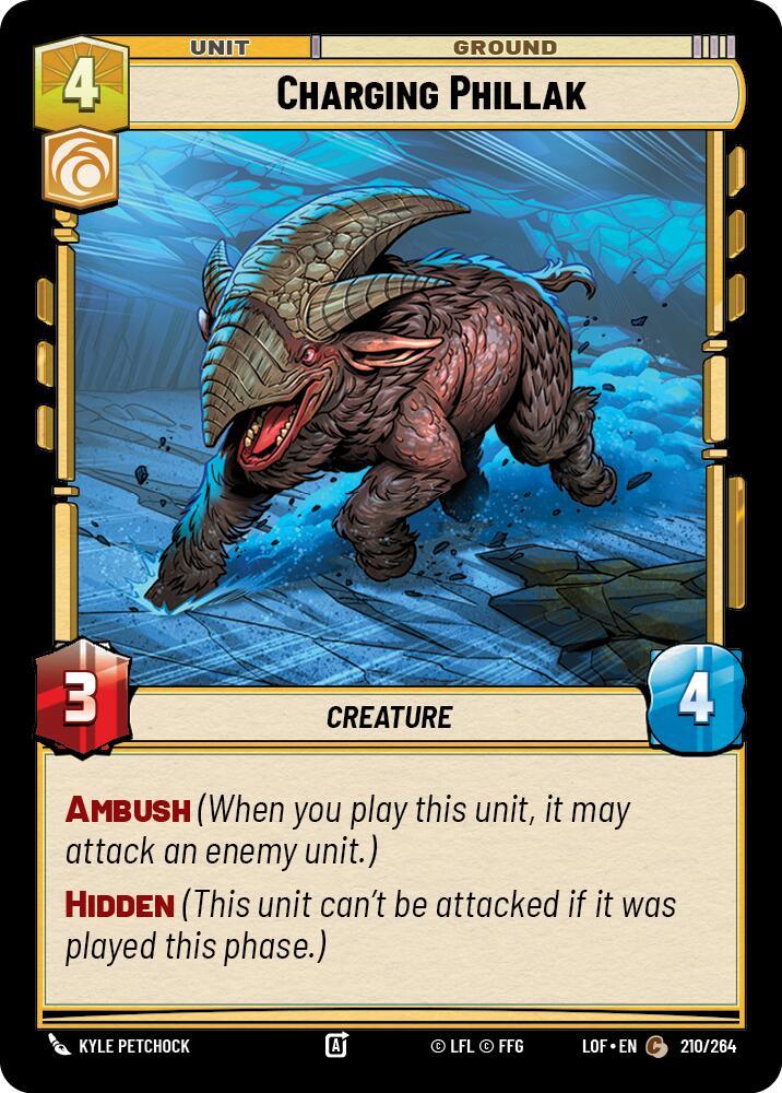 Charging Phillak (210/264) (210/264) [Legends of the Force] (ONLINE ORDER ONLY)