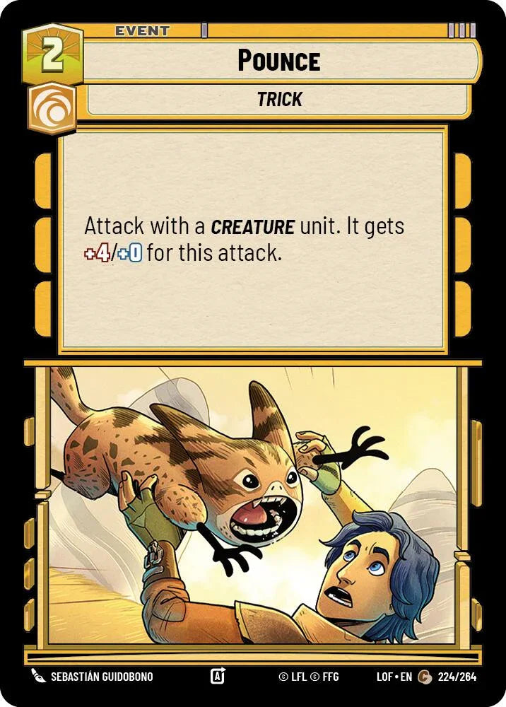 Pounce (224/264) (224/264) [Legends of the Force] (ONLINE ORDER ONLY)