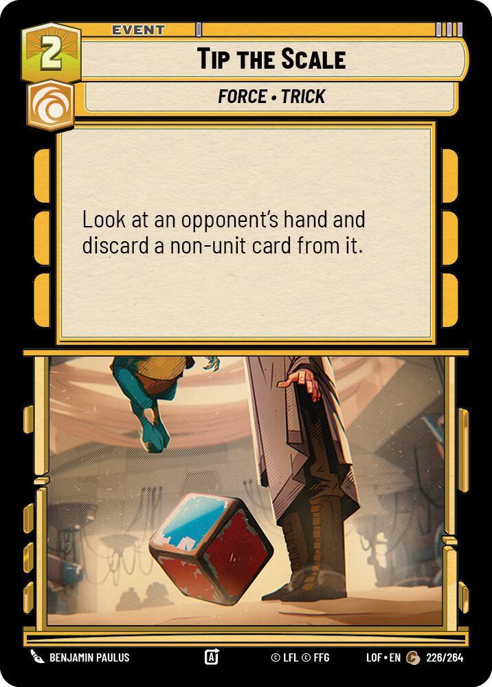 Tip the Scale (226/264) (226/264) [Legends of the Force] (ONLINE ORDER ONLY)