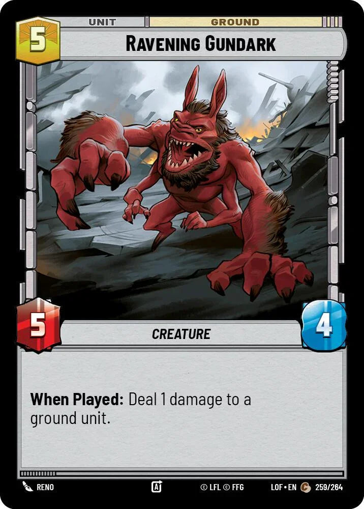 Ravening Gundark (259/264) (259/264) [Legends of the Force] (ONLINE ORDER ONLY)