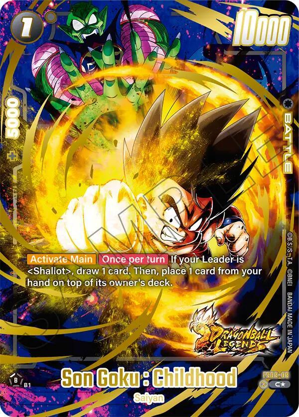 Son Goku : Childhood (Bonus Pack Alternate Art) [Starter Deck: Shallot] (ONLINE ORDER ONLY)
