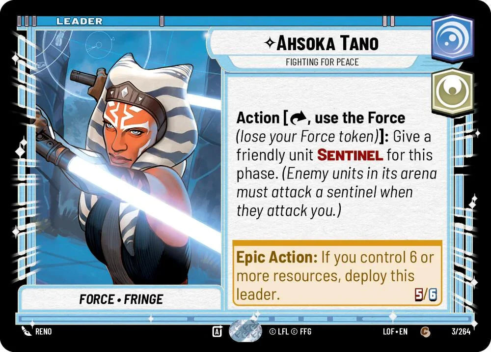 Ahsoka Tano - Fighting For Peace (003/264) (003/264) [Legends of the Force] (ONLINE ORDER ONLY)