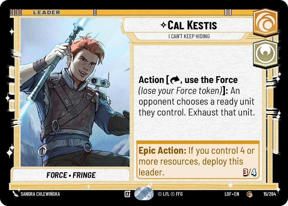Cal Kestis - I Can't Keep Hiding (015/264) (015/264) [Legends of the Force] (ONLINE ORDER ONLY)