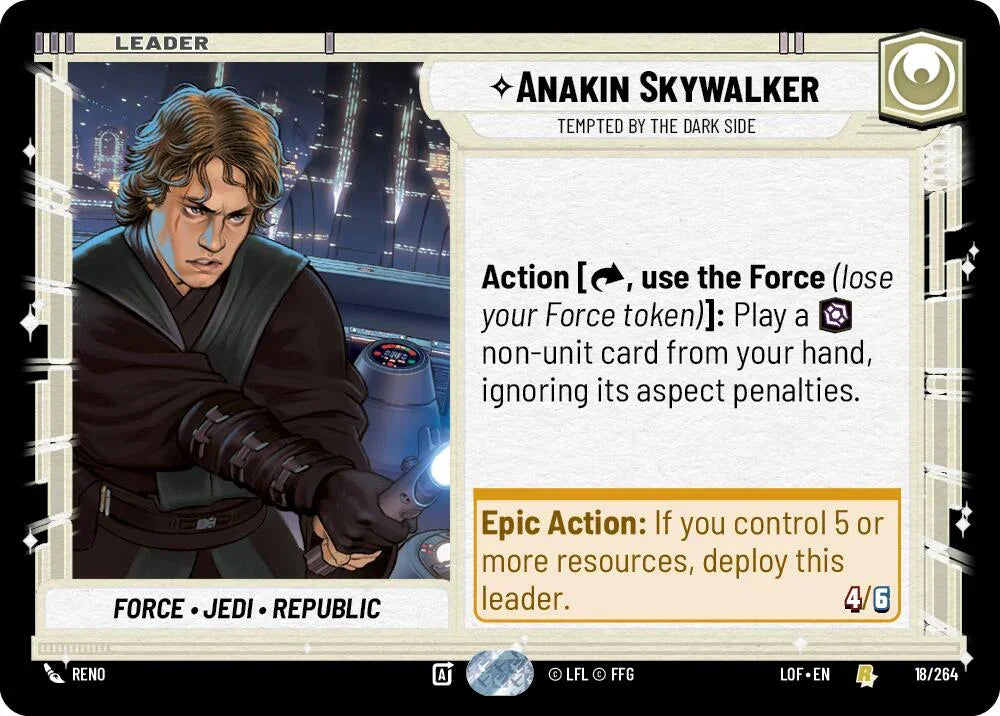 Anakin Skywalker - Tempted by the Dark Side (018/264) (018/264) [Legends of the Force] (ONLINE ORDER ONLY)