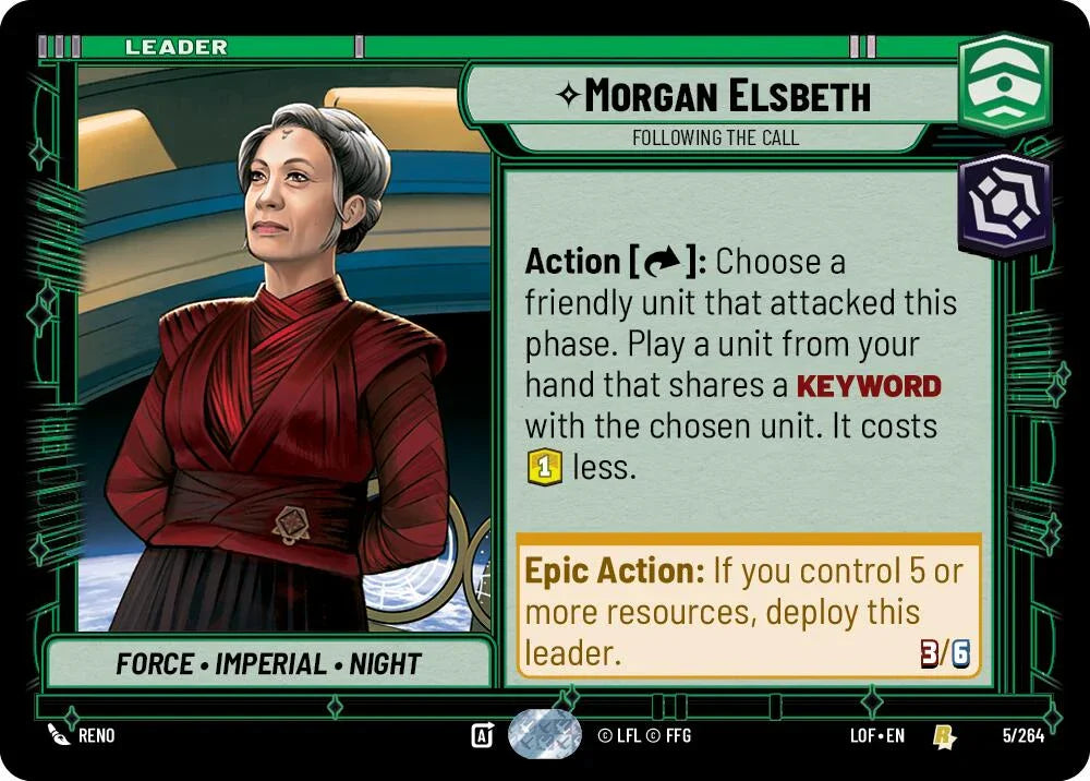 Morgan Elsbeth - Following the Call (005/264) (005/264) [Legends of the Force] (ONLINE ORDER ONLY)