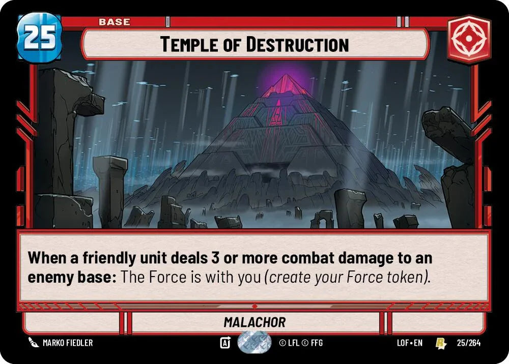 Temple of Destruction (025/264) (025/264) [Legends of the Force] (ONLINE ORDER ONLY)