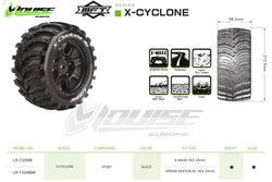 Louise RC MFT X-Cyclone Monster Truck Belted Tires Mounted 24mm Hex Arrma Kraton 8S (2) LT3298BM (ONLINE ORDER ONLY)