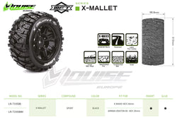Louise R/C MFT X-Mallet X-MAXX XRT Sport Monster Truck Tires, 24mm Hex, (2) LT3350B (ONLINE ORDER ONLY)