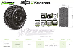 Louise R/C MFT X-Mcross X-MAXX XRT Sport Monster Truck Tires, 24mm Hex, (2) LT3352B (ONLINE ORDER ONLY)