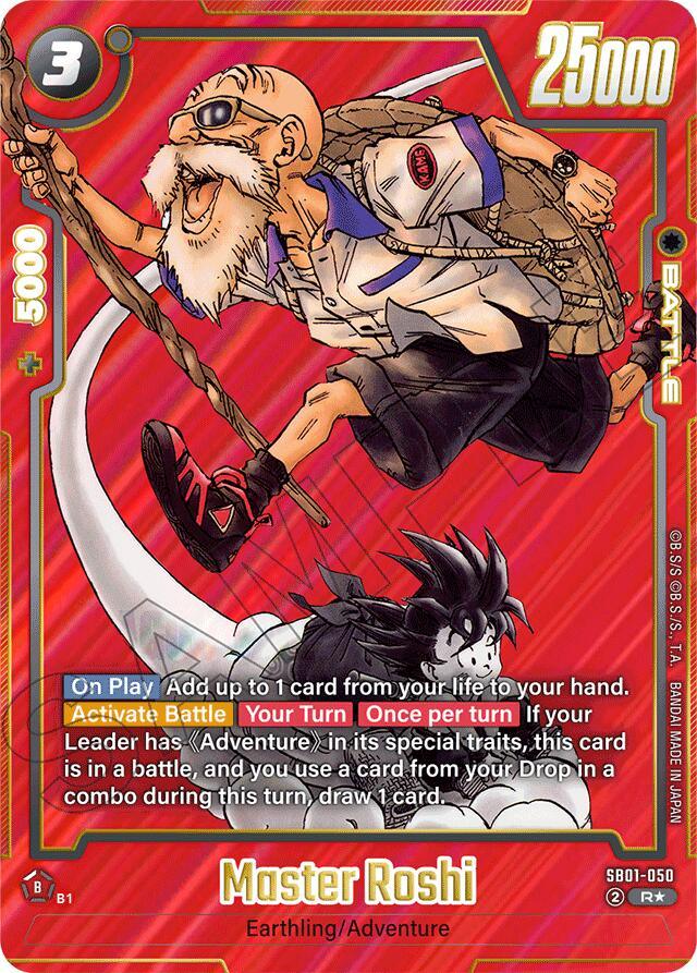 Master Roshi (Alternate Art) [Manga Booster 01] (ONLINE ORDER ONLY)