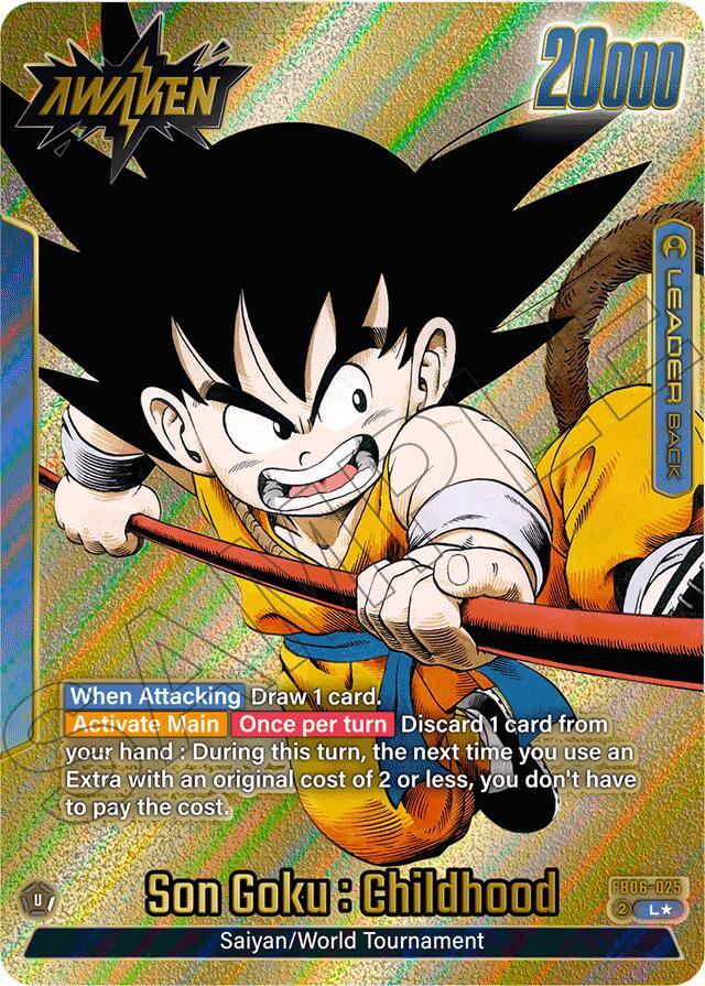 Son Goku : Childhood (FB06-025) (Gold) [Manga Booster 01] (ONLINE ORDER ONLY)