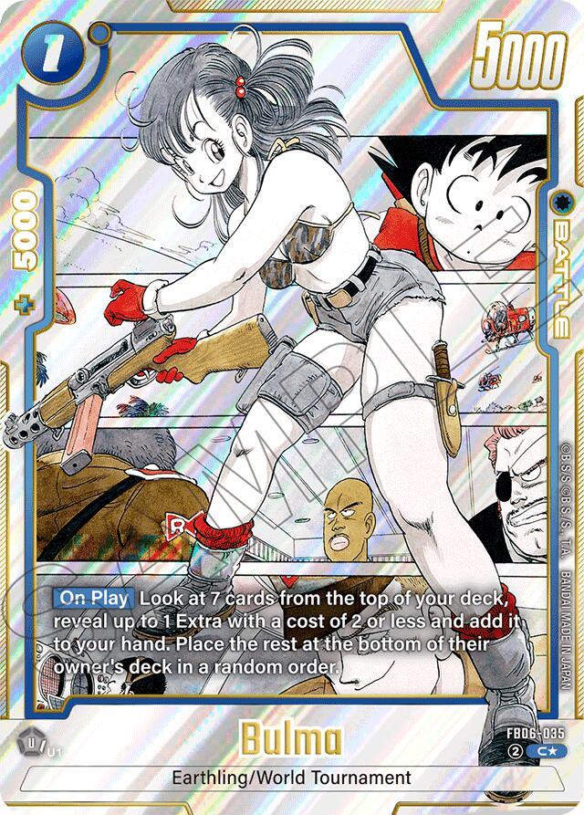 Bulma (FB06-035) (Alternate Art) [Manga Booster 01] (ONLINE ORDER ONLY)