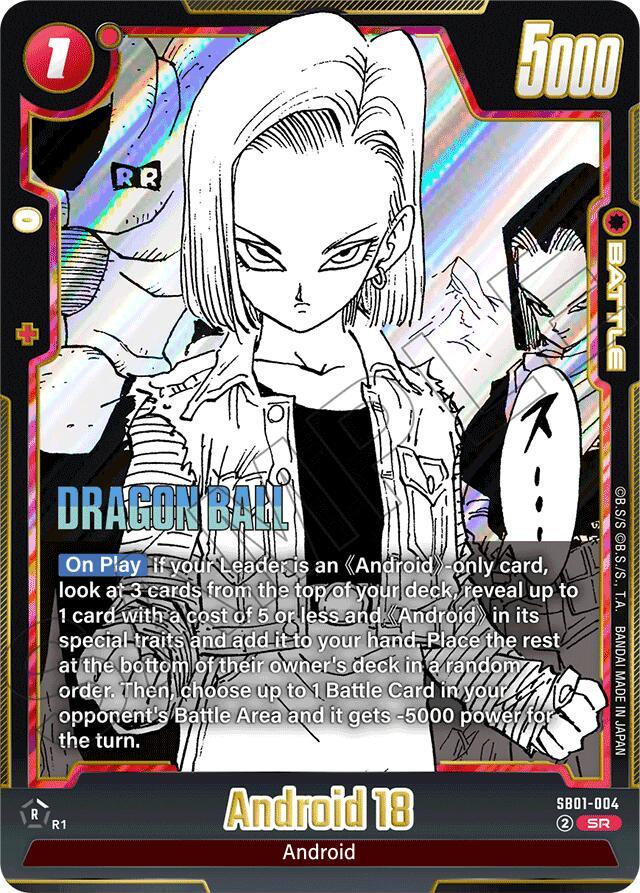 Android 18 (SB01-004) [Manga Booster 01] (ONLINE ORDER ONLY)
