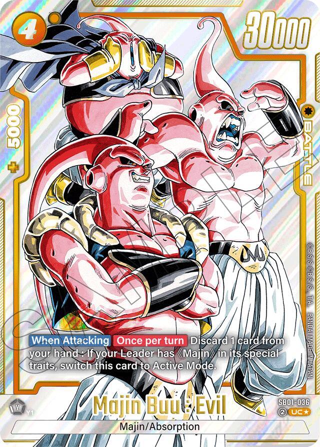 Majin Buu : Evil (SB01-036) (Alternate Art) [Manga Booster 01] (ONLINE ORDER ONLY)