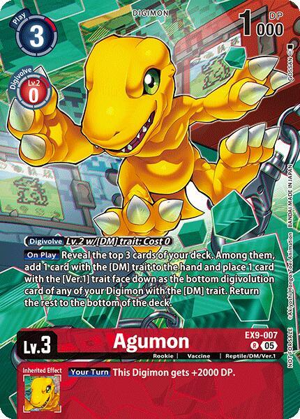 Agumon [EX9-007] (Digital Monster Day Commemoration Event Participant) [Promotion Cards] (ONLINE ORDER ONLY)