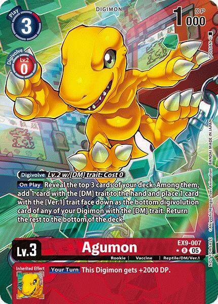 Agumon [EX9-007] (Digital Monster Day Commemoration Event Winner) [Promotion Cards] (ONLINE ORDER ONLY)