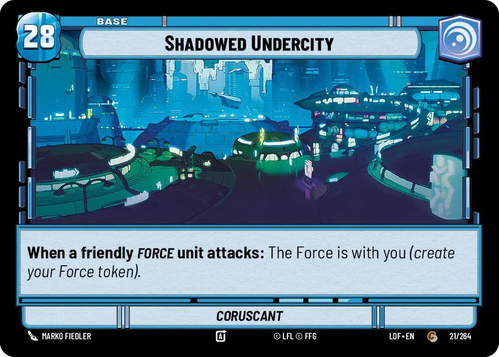 Shadowed Undercity // Experience (021/264 // T01/T03) (021/264 // T01/T03) [Legends of the Force] (ONLINE ORDER ONLY)