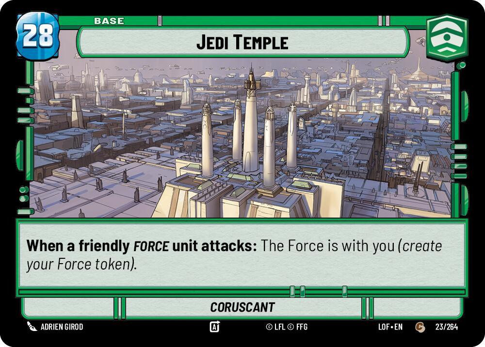 Jedi Temple // Force (023/264 // T03/T03) (023/264 // T03/T03) [Legends of the Force] (ONLINE ORDER ONLY)