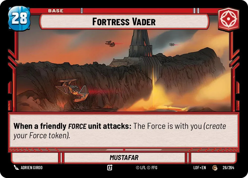 Fortress Vader // Force (026/264 // T03/T03) (026/264 // T03/T03) [Legends of the Force] (ONLINE ORDER ONLY)