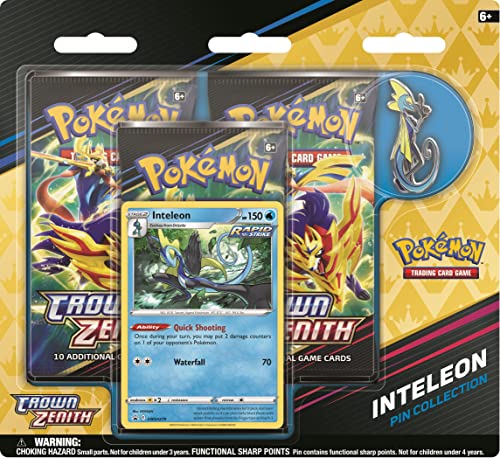 Pokemon Crown Zenith Pin Collection: Inteleon (ONLINE ORDER ONLY)