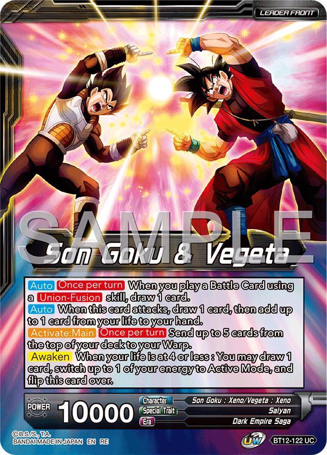 Son Goku & Vegeta // Gogeta, Fateful Fusion (Reprint) (BT12-122) [Premium Anniversary Box 2025] (ONLINE ORDER ONLY)