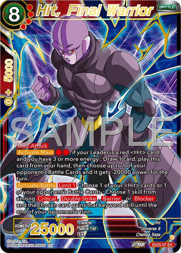 Hit, Final Warrior (EX25-07) [Premium Anniversary Box 2025] (ONLINE ORDER ONLY)