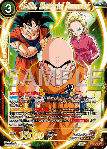 Krillin, Masterful Teamwork (EX25-09) [Premium Anniversary Box 2025] (ONLINE ORDER ONLY)