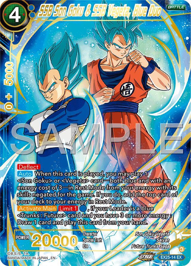 SSB Son Goku & SSB Vegeta, Blue Duo (EX25-14) [Premium Anniversary Box 2025] (ONLINE ORDER ONLY)