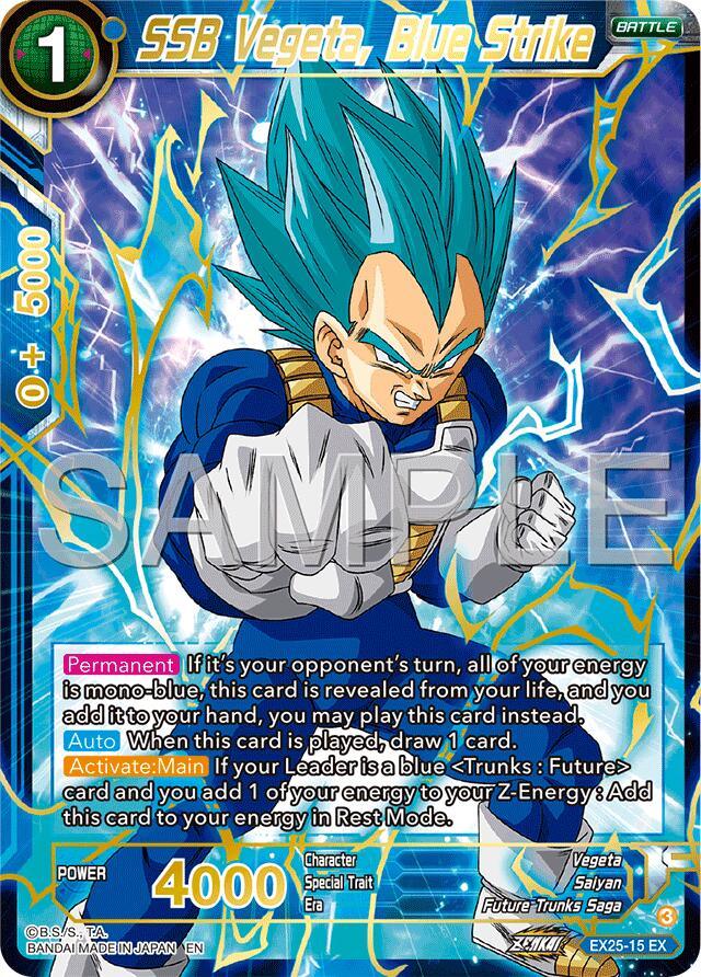 SSB Vegeta, Blue Strike (EX25-15) [Premium Anniversary Box 2025] (ONLINE ORDER ONLY)