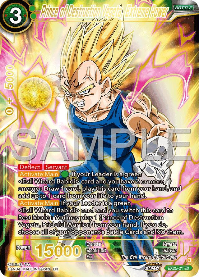 Prince of Destruction Vegeta, Extreme Power (EX25-21) [Premium Anniversary Box 2025] (ONLINE ORDER ONLY)