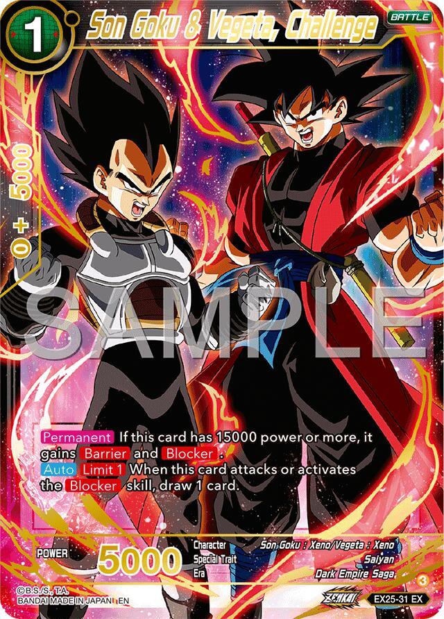 Son Goku & Vegeta, Challenge (EX25-31) [Premium Anniversary Box 2025] (ONLINE ORDER ONLY)