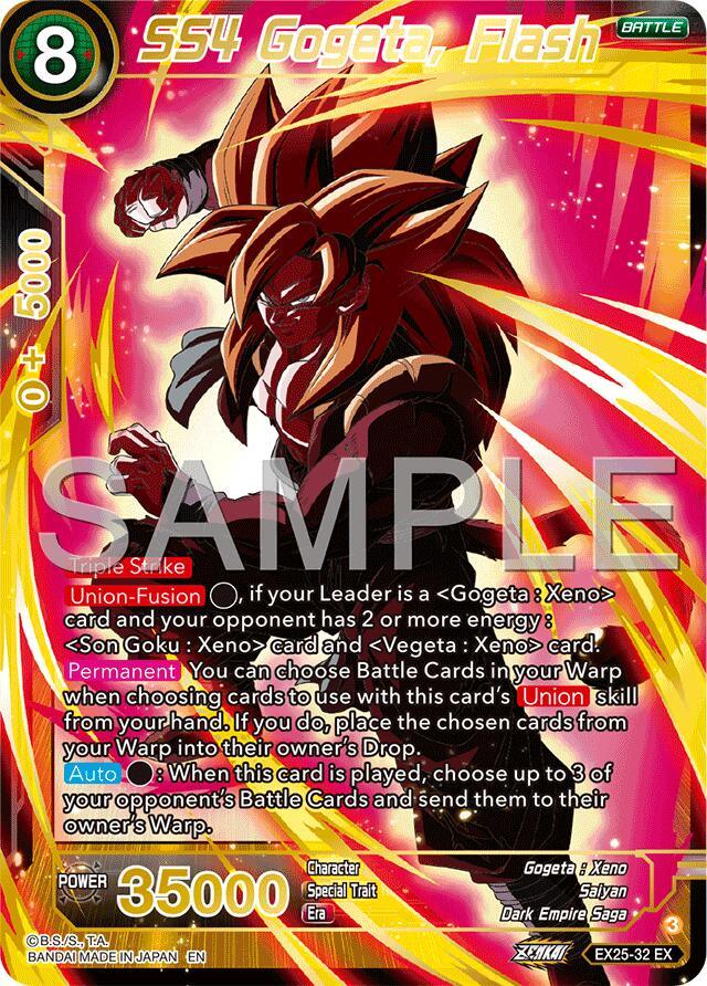 SS4 Gogeta, Flash (EX25-32) [Premium Anniversary Box 2025] (ONLINE ORDER ONLY)