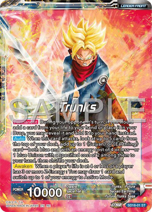 Trunks // SS2 Trunks, Envoy of Justice Returns (Reprint) (SD18-01) [Premium Anniversary Box 2025] (ONLINE ORDER ONLY)