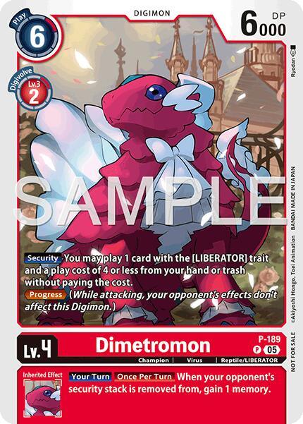 Dimetromon [P-189] (Store Tournament 2025 Vol.3 Participation Pack) [Promotion Cards] (ONLINE ORDER ONLY)