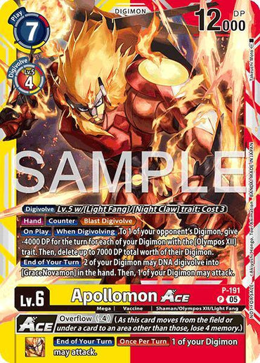 Apollomon ACE [P-191] (Store Tournament 2025 Vol.3 Participation Pack) [Promotion Cards] (ONLINE ORDER ONLY)