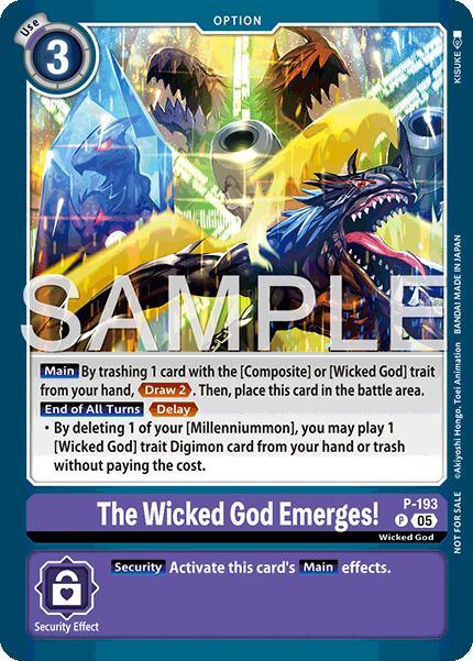 The Wicked God Emerges! [P-193] (Store Tournament 2025 Vol.3 Participation Pack) [Promotion Cards] (ONLINE ORDER ONLY)