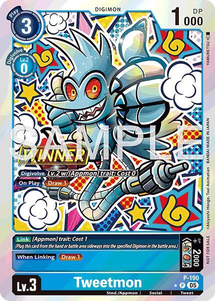 Tweetmon [P-190] (Store Tournament 2025 Vol.3 Winner Pack) [Promotion Cards] (ONLINE ORDER ONLY)