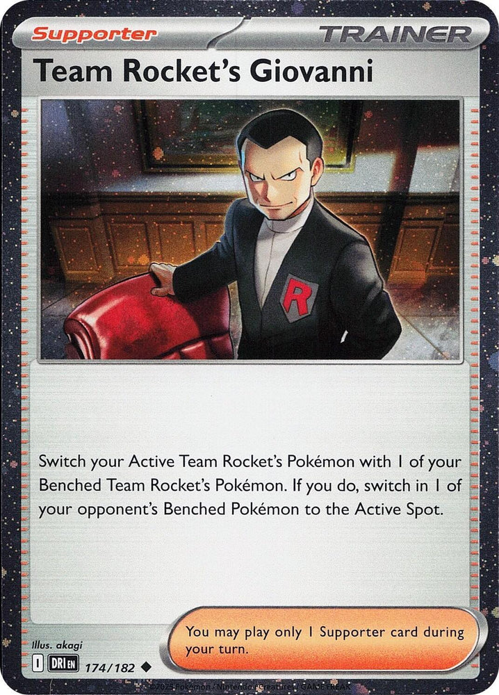 Team Rocket's Giovanni (174/182) (Cosmos Holo) [Miscellaneous Cards] (ONLINE ORDER ONLY)